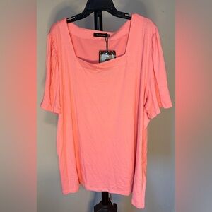 NWT Mafilop pink T-shirt women Size 5XL
